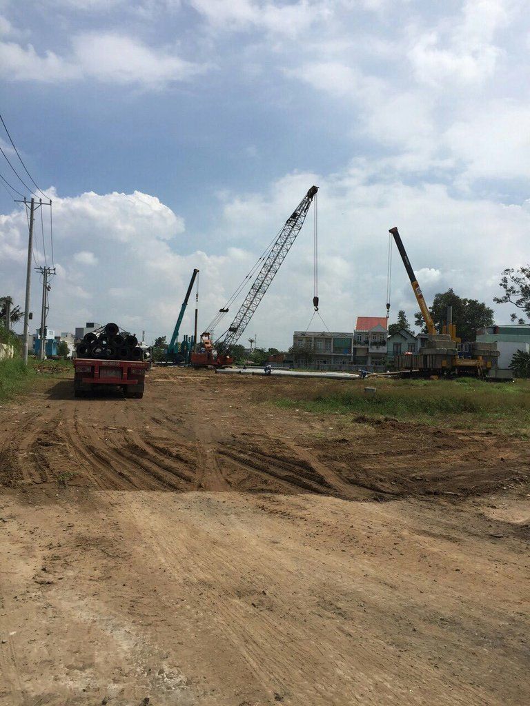 Dự án đang trong giai đoạn ép cọc