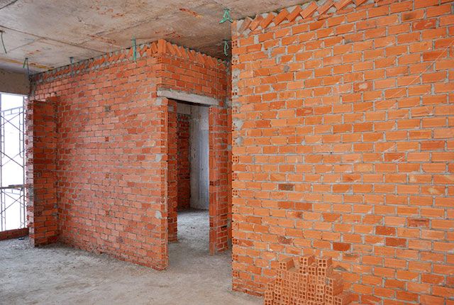 Thi công tường bao căn hộ đến tầng 9 - Block A