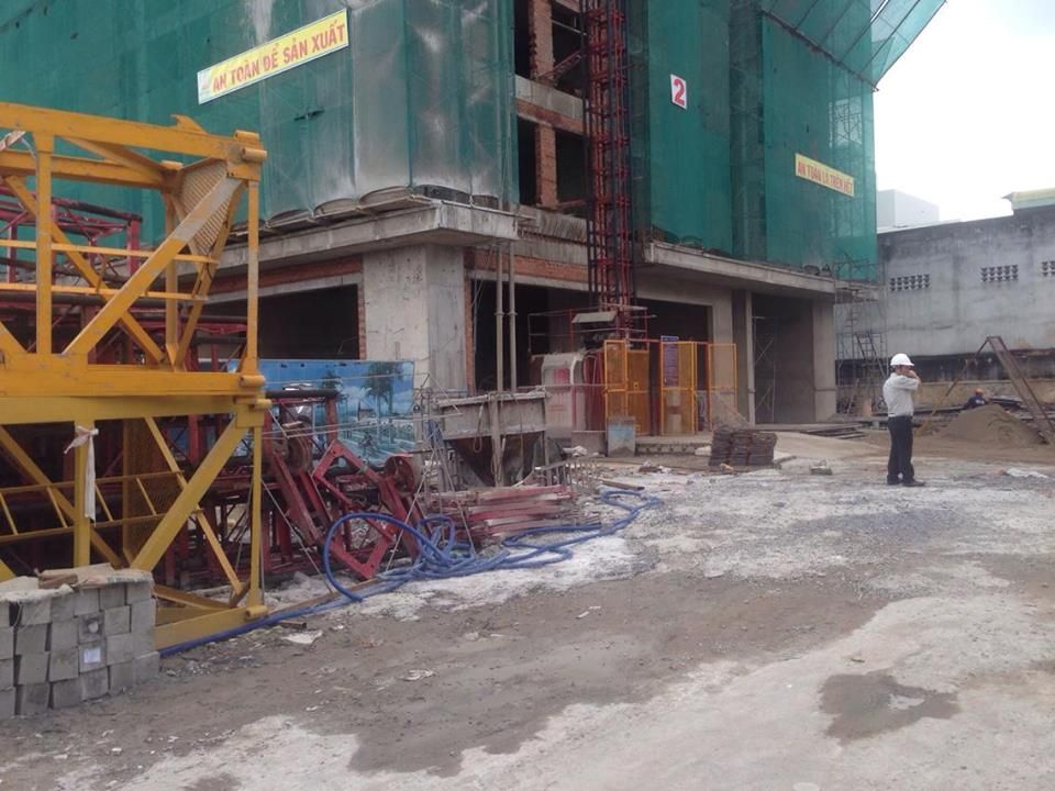 Block C đang thi công đến tầng 9