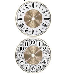 Clock Parts 6 inch Fancy Clock Dial Face