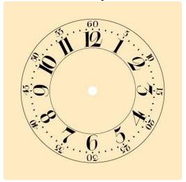 Ivory Shaker Arabic Clock Dial - Clock Parts
