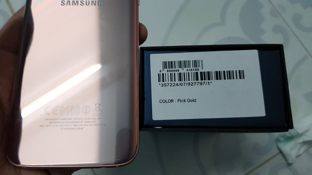 (Có hình) Samsung S7e (S7 Edge) Pink ssvn BH 12/17 99,99% - 8