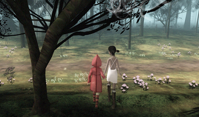 the path, tale of tales, creepy horror art game, little red ridinghood, twisted fairytale, robin, girl in white