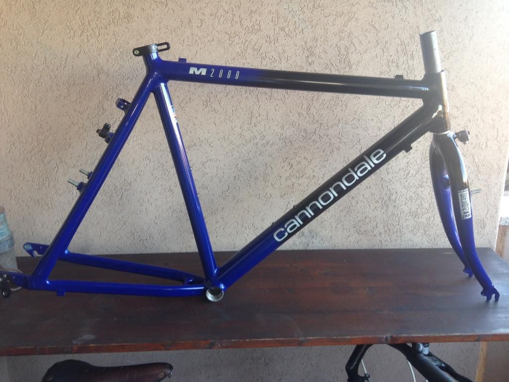 NOS cannondale M2000 frame + PEPPERONI fork 22"*****sold**** Retrobike