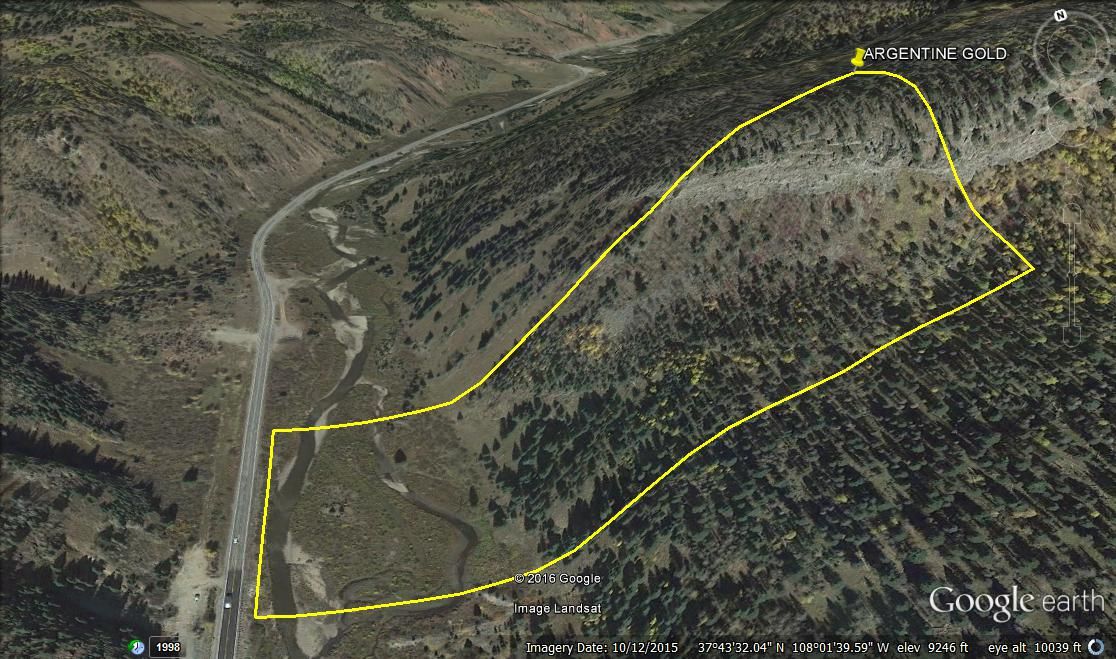 Argentine River Mine Dolores County Rico Colorado 20 acre Gold mining claim CO eBay