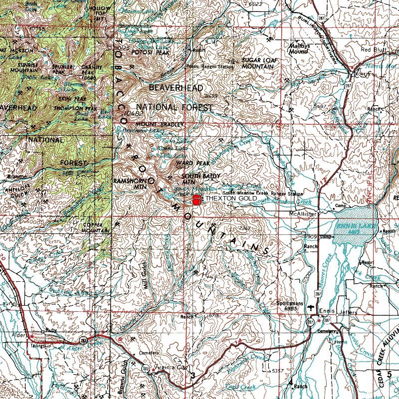 Montana Gold Mining Claim Placer South Meadow Creek Madison County
