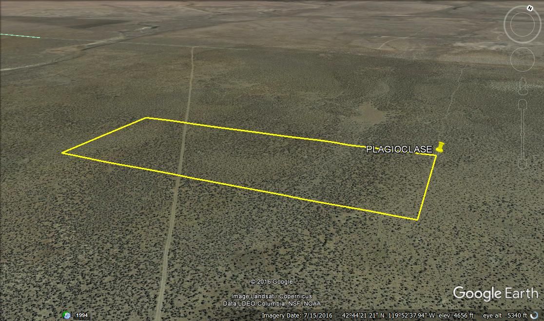 Oregon / Gemstone Mining area Sunstone Rockhounding Lode Mining Claim