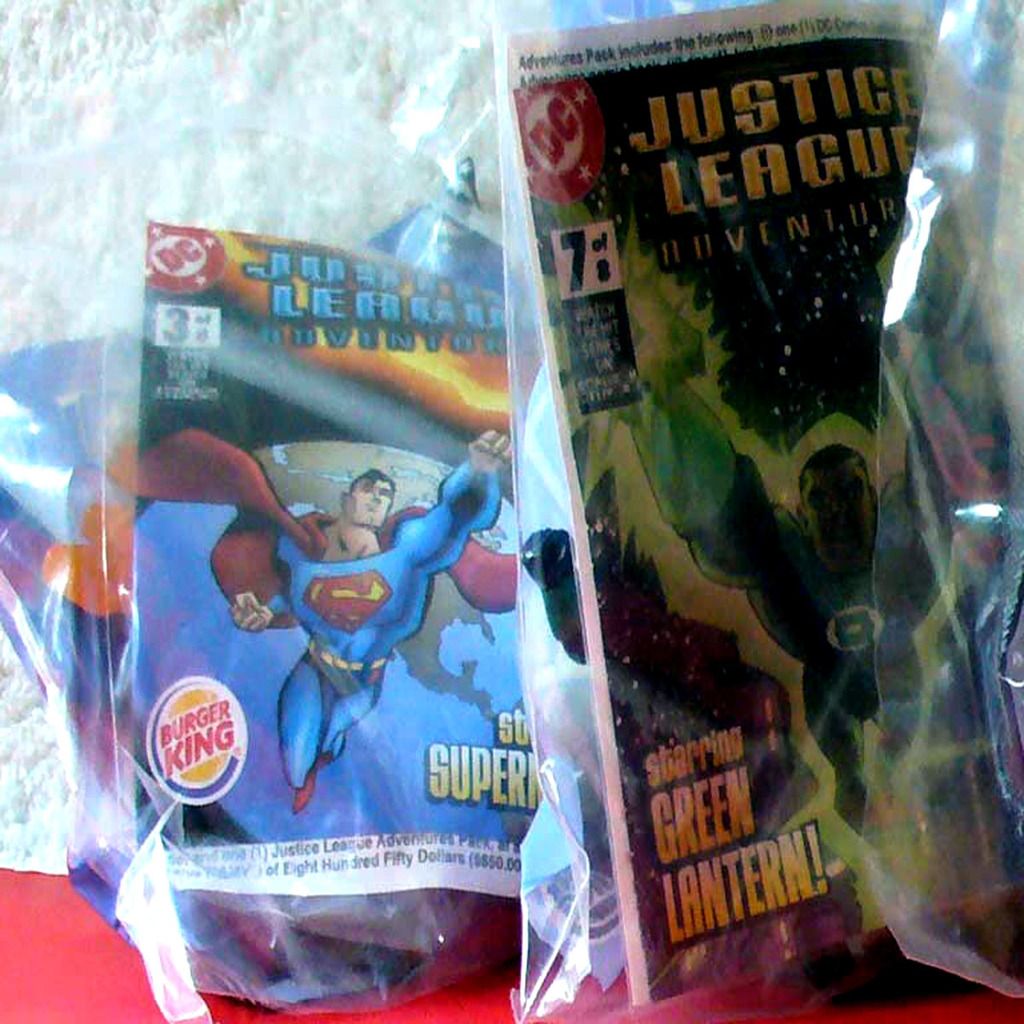 justice league toys burger king