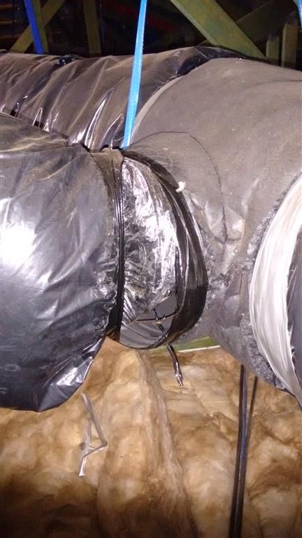 Ducted heater and add on refrigerative cooling - Duct issues