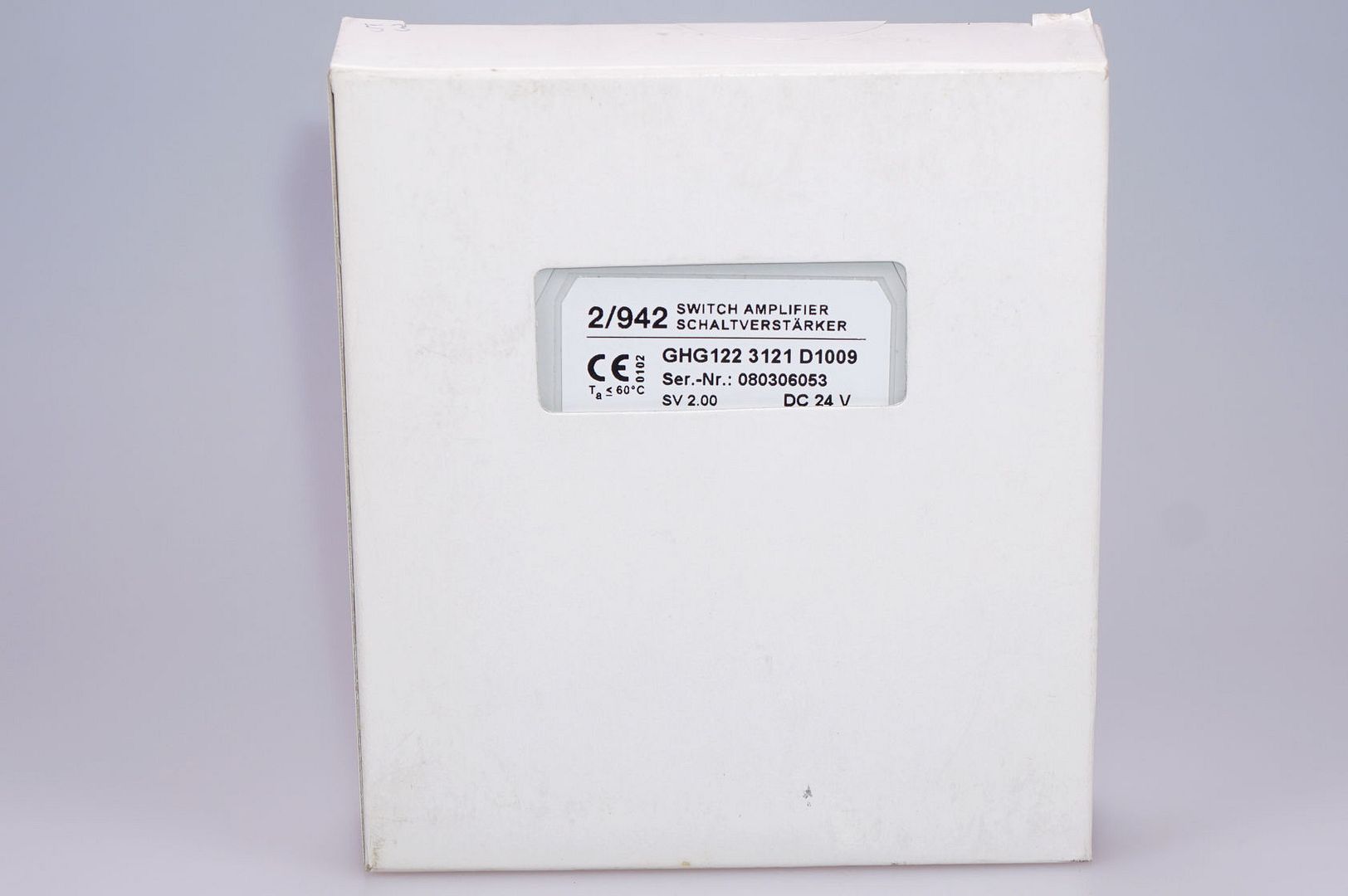 CEAG 2//942 AMPLIFICATORE di commutazione ghg122 3121 d1009 NUOVO OVP