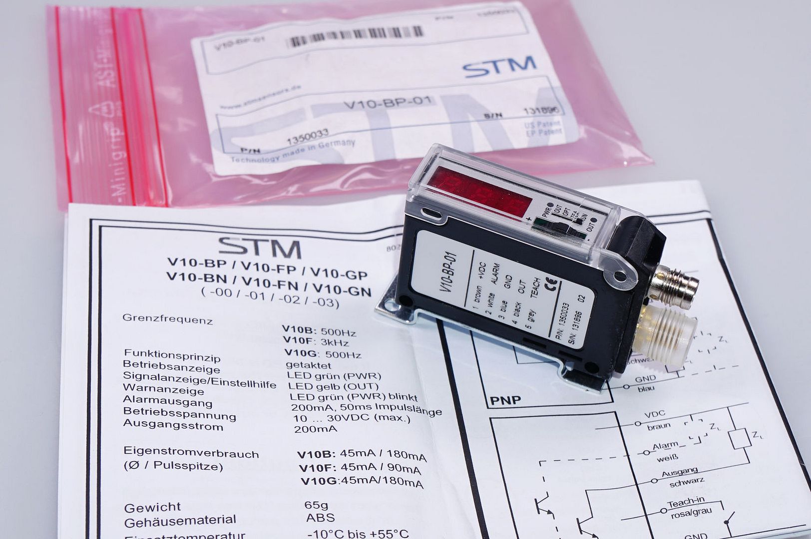 STM Schaltverstärker V10-BP-01 1350033 10...30VDC OVP NEU