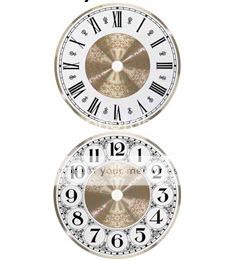 Clock Parts 6 inch Fancy Clock Dial Face