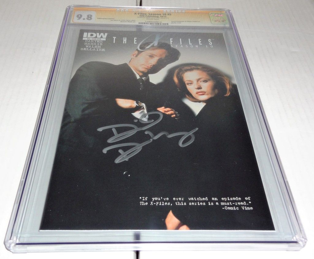 Comics Topps X-Files #5 CGC SS 9.8 Signature Autograph DAVID DUCHOVNY Signed 3 Comics Topps X-Files #5 CGC SS 9.8 Signature Autograph DAVID DUCHOVNY Signed 3