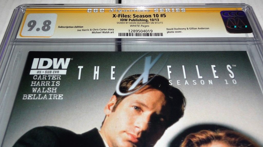 Comics Topps X-Files #5 CGC SS 9.8 Signature Autograph DAVID DUCHOVNY Signed 4 Comics Topps X-Files #5 CGC SS 9.8 Signature Autograph DAVID DUCHOVNY Signed 4