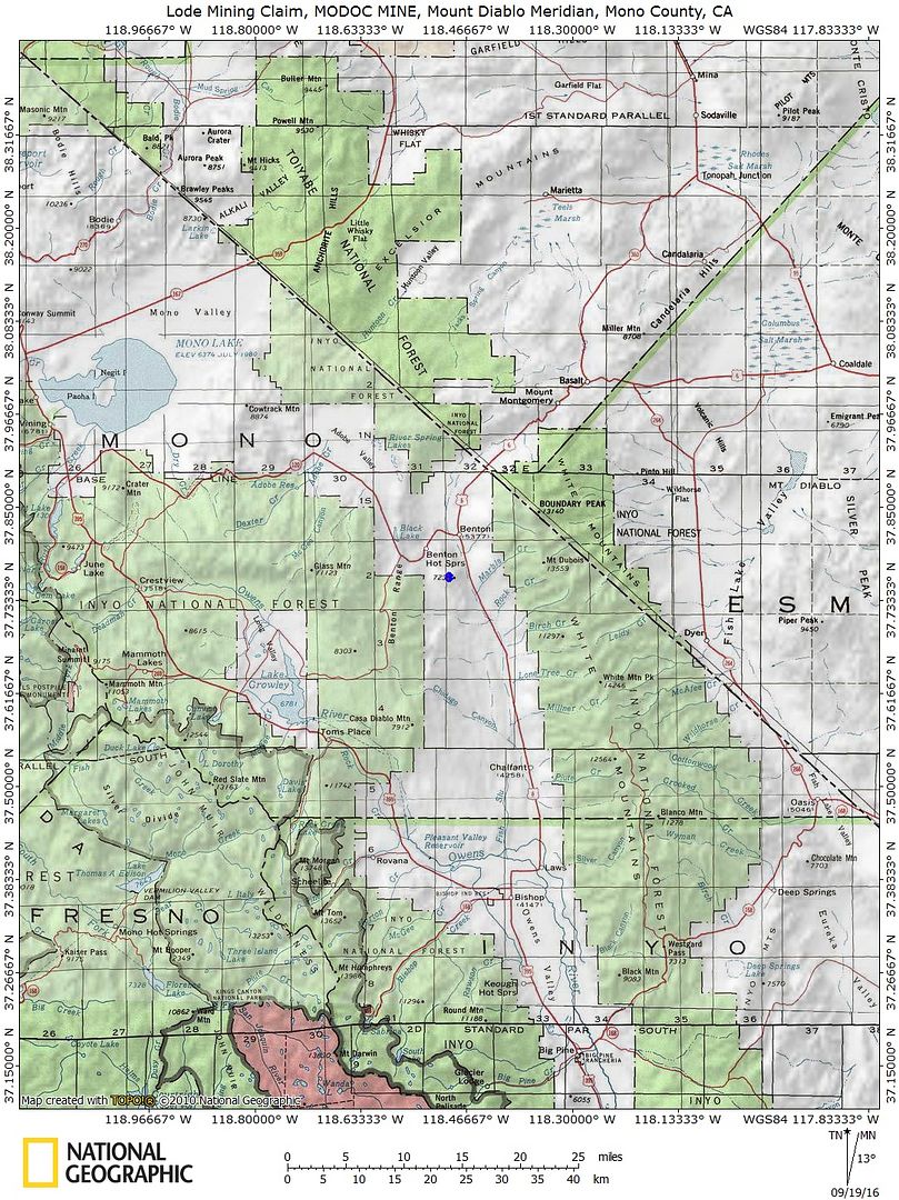 Abandoned Mine Benton California Silver Gold Copper Lode Mining Claim ...