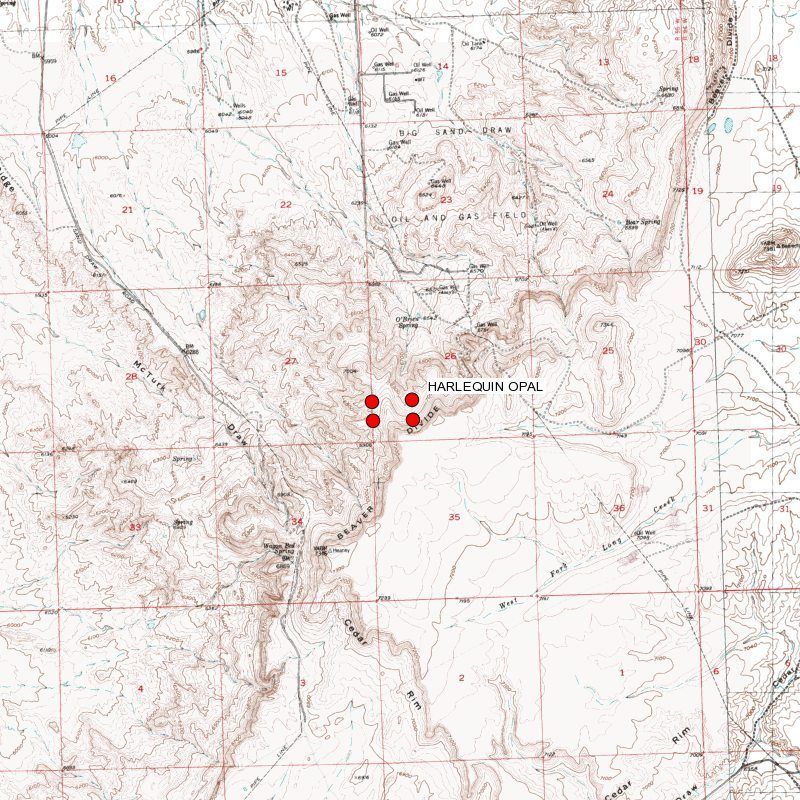 map of mining claim DLTI