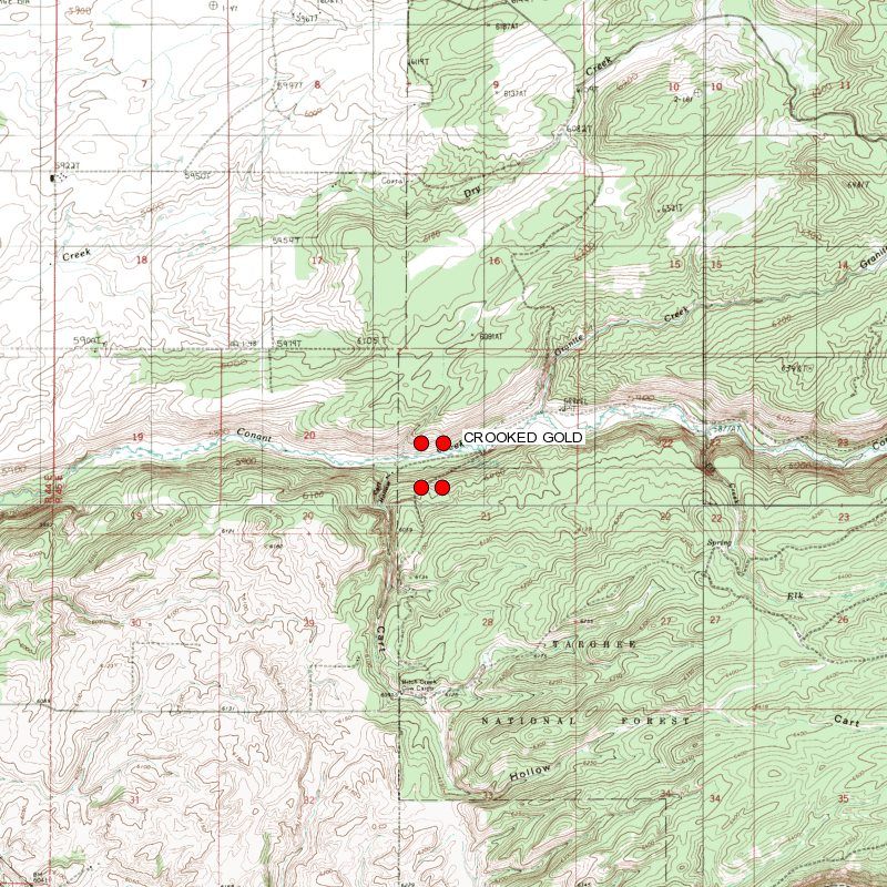 Gold Mine Ashton Idaho Mining Claim Conant Creek - 20 Acre -Easy Access ...