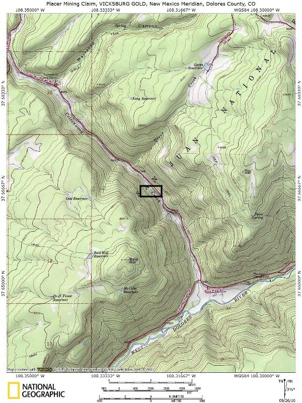 Colorado Gold Mining Claim Cottonwood Creek Placer Dredge Sluice ...