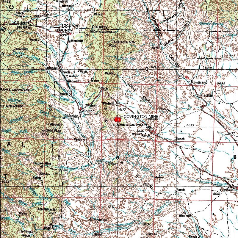 New Mexico Gold Mine Historic Covington Mining Claim Sierra County ...