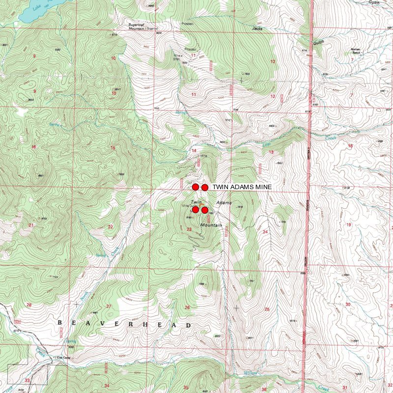 Montana Gold Mine / Silver Historic Twin Adams Elkhorn Mining Claim ...