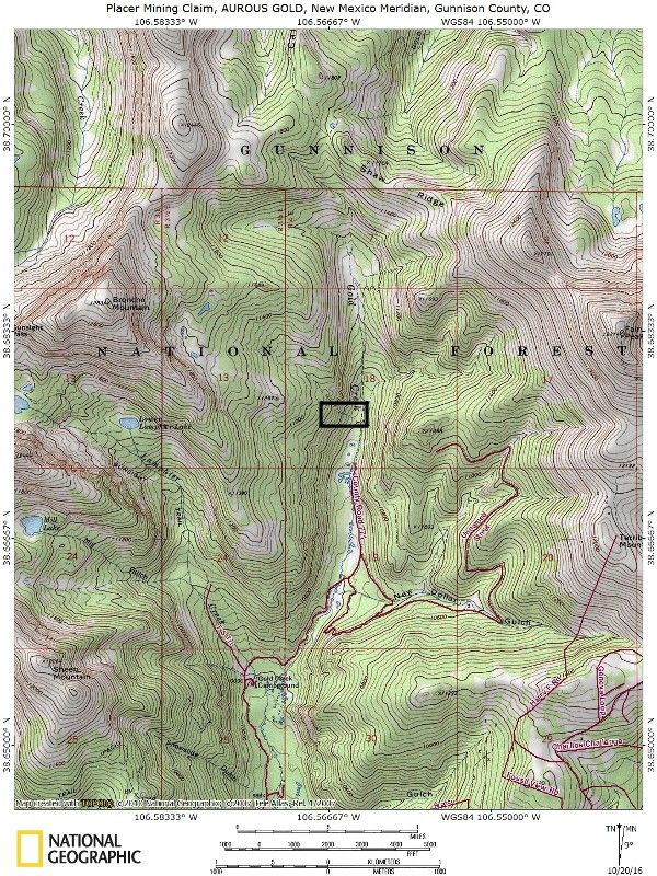 Colorado Gold Mining Claim Quartz Creek Silver Placer Dredge Sluice ...