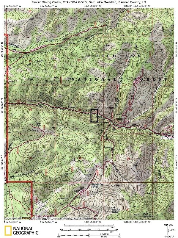 Utah Gold Mine Indian Creek Dredging Mining Claim Beaver County 20 acre ...