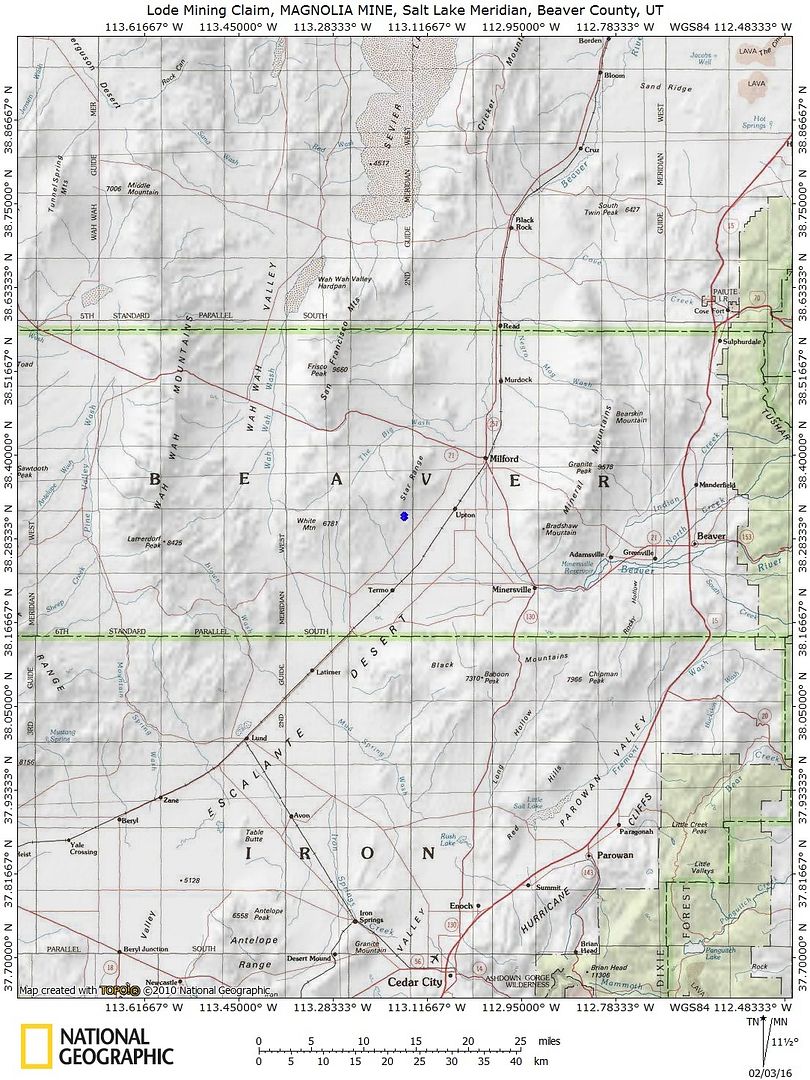 Utah Gold Mine Lode Historic Magnolia Mining Claim Silver Adit Tunnel ...