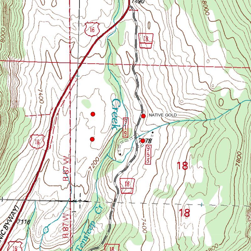 Tensleep Creek Wyoming Gold Panning / Dredging Mining Claim Washakie County