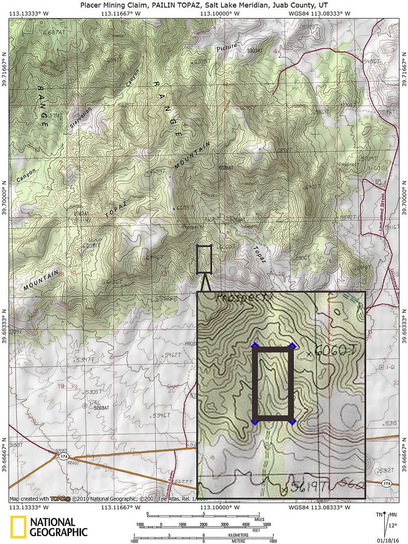 Topaz Mining Claim Utah Placer Mine Juab County Rock Hounding Gemstones ...