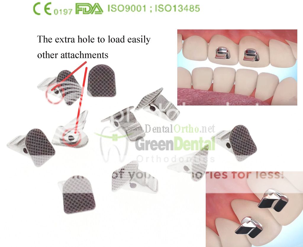 10pc Bite turbos dental orthodontic Archwire Brace buccal tube molar ...